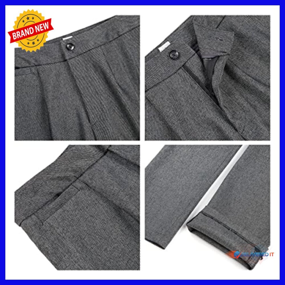 Slim Fit Blazer Pantsuit Set for Office Work Business Professional Attire - Picture 6 of 7